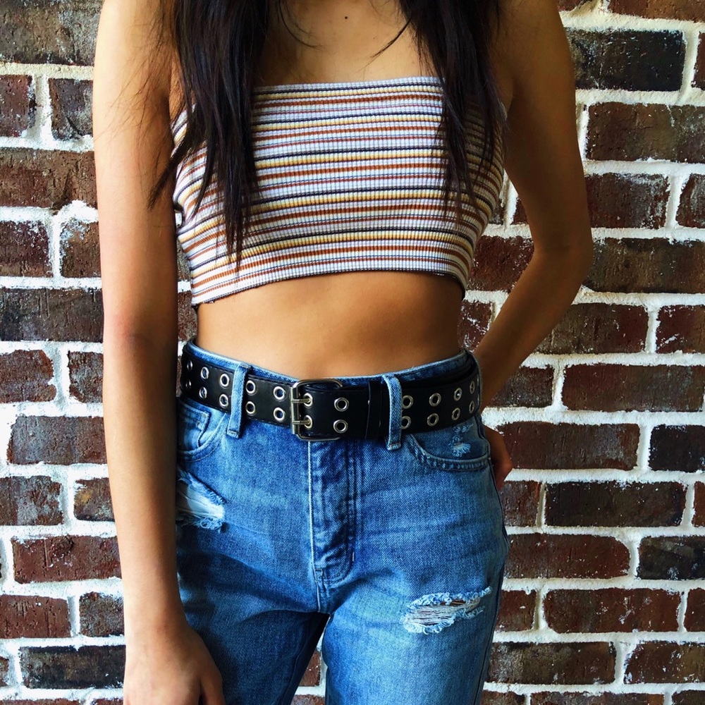 Striped 90’s Style Tube Top